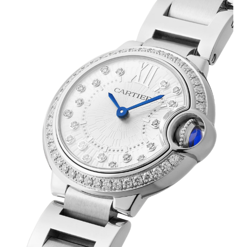 Montre en acier inoxydable Ballon Bleu de Cartier